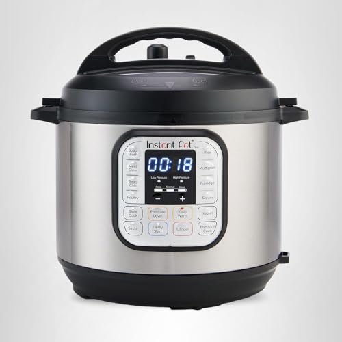 Instant Pot Duo 7-in-1 Electric Pressure Cooker, Slow Cooker, Rice, Steamer, Sauté, Yogurt Maker, Warmer & Sterilizer, Includes App With Over 800 Recipes, Stainless Steel, 6 Quart